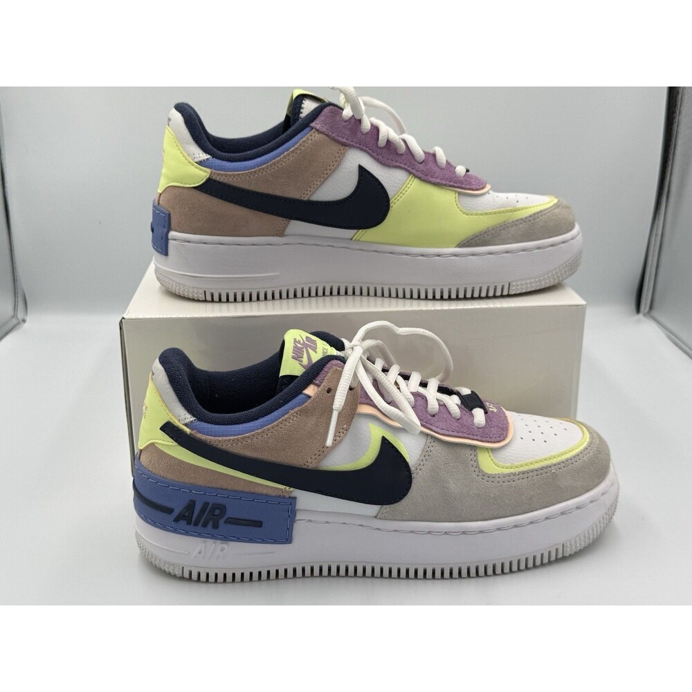 Nike Sneakers Womens 8.5 Air Force 1 Shadow Photon Dust Crimson Tint CU8591-001